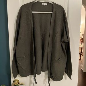 Madewell cinched bottom open cardigan